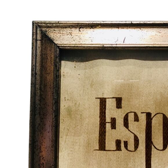 Coffee Themed Framed Art Print - Picture 2 of 3